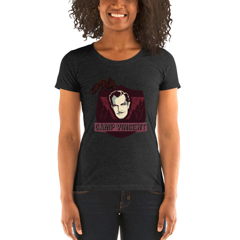 Women’s Dark Heather Grey Camp Vincent Short Sleeve T-Shirt